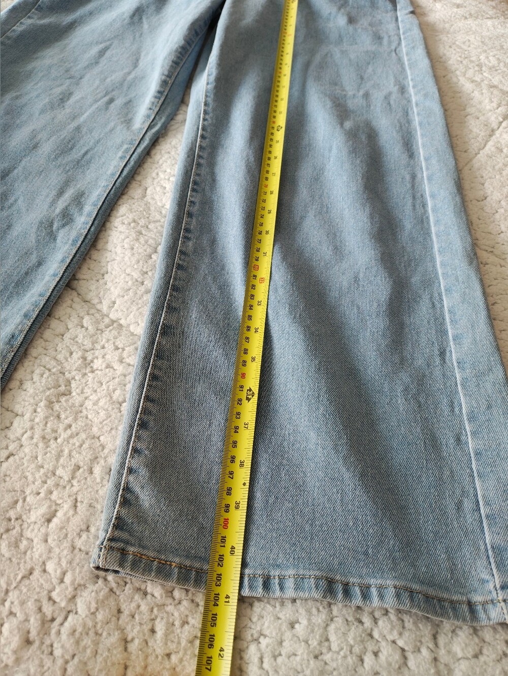 Levi's Light Blue High-Rise Wide Leg Jeans - Picture 12 of 15